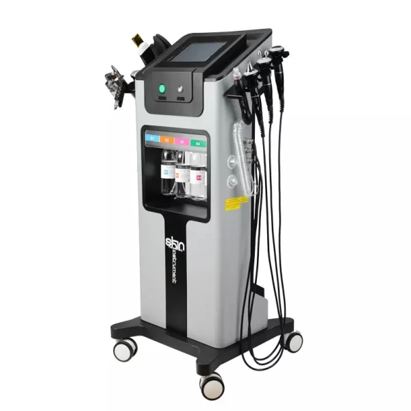 Hidrafacial vertical profesional 10 en 1/Robot hidrafacial/ Agua/ H2O/ Bubble pen/Skincare/Hydro/ Alta frecuencia/ paleta ultrasónica