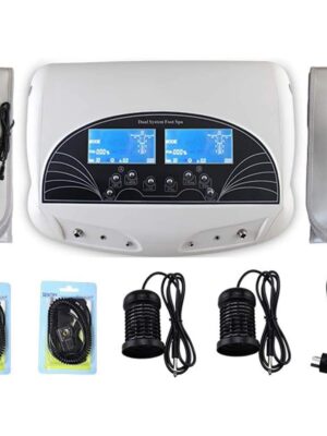 Version 1.0.0 Desintoxicador ionico Dual con manillas, cinturon y estimulación